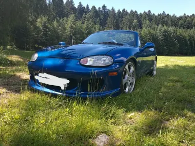 Gebraucht Mazda MX5 140 PS (102 kW) 1999 Blau Cabrio
