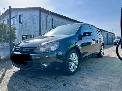 Gebraucht VW Golf VI 2010 Schwarz Kleinwagen