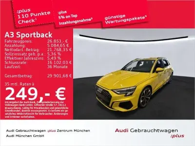 Gebraucht Audi A3 S-Line 150 PS (110 kW) 2022 Pythongelb metallic Limousine