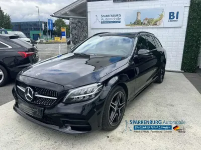 Usata Mercedes C220 AMG line 194 CV (142 kW) 2019 Nero Station wagon