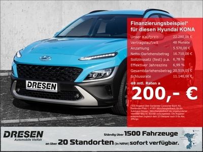 gebraucht Hyundai Kona 1.6 Hybrid HEV Edition 30+ Navigation/LED Scheinwerwerfer/Allwetter/Rückfahrkamera