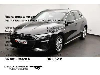 Gebraucht Audi A3 S-Line 204 PS (150 kW) 2025 Mythosschwarz metallic Limousine