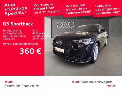Gebraucht Audi Q3 Sportback S-Line 150 PS (110 kW) 2025 Schwarz SUV