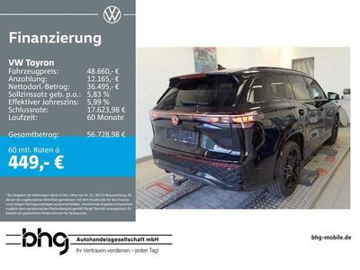 Gebraucht VW Tayron R-line 193 PS (141 kW) 2025 Schwarz SUV