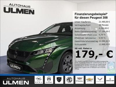 Second-hand Peugeot 308 Active 131 CP (96 kW) 2024 Verde Berlinǎ