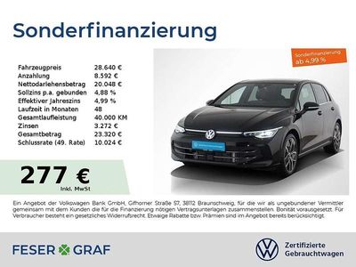 Grenadillschwarz metallic Gebraucht 2024 VW Golf Edition Limousine | 28.640 € (Fairer Preis)