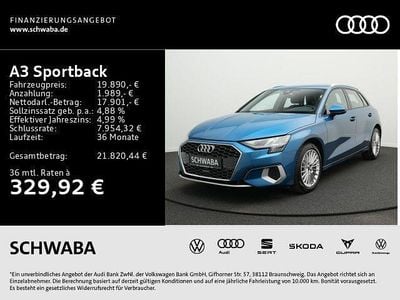 Blau Gebraucht 2021 Audi A3 Advanced Plus Limousine | 19.590 € (Guter Preis)