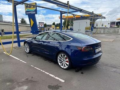 Blau Gebraucht 2019 Tesla Model 3 Performance Limousine | 19.400 € (Fairer Preis)