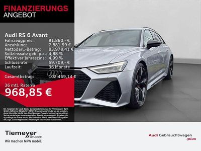 Florettsilber metallic Gebraucht 2022 Audi RS6 Ambiente Kombi | 91.860 € (Superpreis)