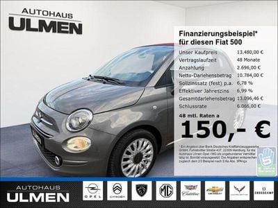 Gebraucht Fiat 500 Lounge 69 PS (50 kW) 2020 Grau Cabrio