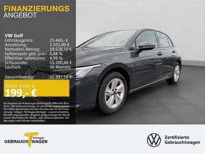 Grau Gebraucht 2023 VW Golf VIII Life | 22.480 € (Guter Preis)