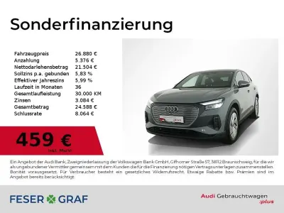 Gebraucht Audi Q4 Sportback e-tron Comfort 125 kW (170 PS) 2023 Kieselgrau SUV