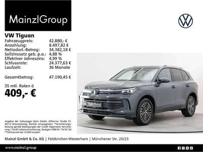 Delfingrau metallic Gebraucht 2025 VW Tiguan Goal SUV | 42.880 € (Guter Preis)