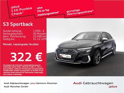 Mythosschwarz metallic Gebraucht 2024 Audi S3 Sport Limousine | 34.346 € (Superpreis)