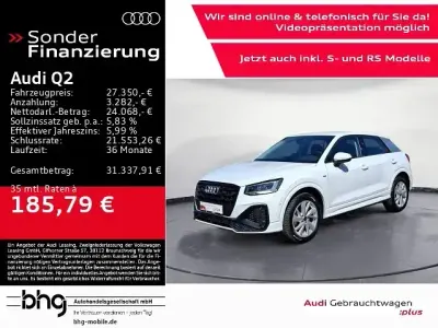 Gebraucht Audi Q2 S-Line 150 PS (110 kW) 2025 Gletscherweiß metallic SUV