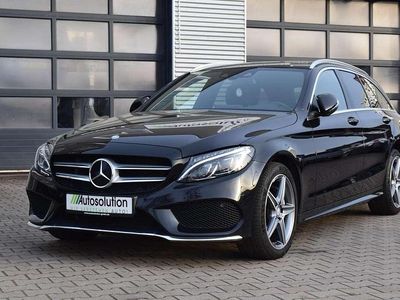 Gebraucht Mercedes C200 AMG line 184 PS (135 kW) 2016 Obsidianschwarz  metalliclack Kombi