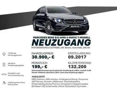 Gebraucht Mercedes E43 AMG AMG 401 PS (294 kW) 2017 Schwarz Limousine