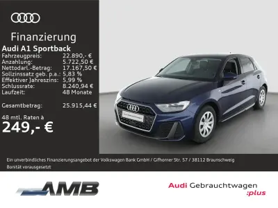 Gebraucht Audi A1 Sportback S-Line 116 PS (85 kW) 2025 Navarrablau metallic Kleinwagen