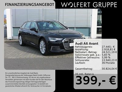 Mythosschwarz metallic Gebraucht 2021 Audi A6 Design Kombi | 27.440 € (Guter Preis)