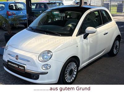Gebraucht Fiat 500 Lounge 86 PS (63 kW) 2010 Weiß Kleinwagen