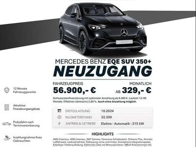 Gebraucht Mercedes EQE350 AMG line 214 kW (292 PS) 2024 Schwarz SUV