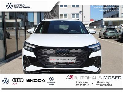 Gebraucht Audi Q4 e-tron S-Line 150 kW (204 PS) 2022 Gletscherweiß metallic SUV