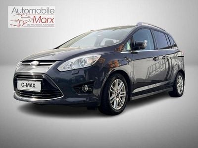 Gebraucht Ford Grand C-Max Titanium 125 PS (91 kW) 2012 Midnight skygrau metallic Van / Kleinbus