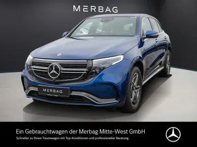 Gebraucht Mercedes EQC400 AMG line 300 kW (408 PS) 2021 Brillantblau metallic SUV