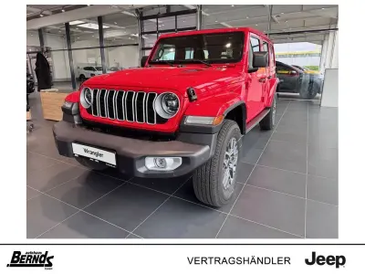 Neu Jeep Wrangler Unlimited Sahara 272 PS (200 kW) 2025 Firecracker red SUV