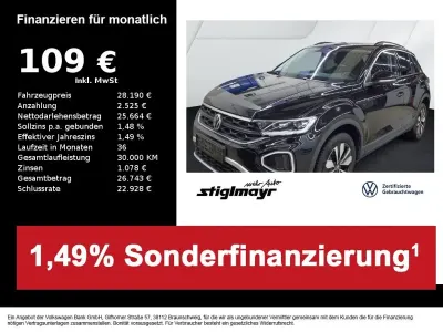 Gebraucht VW T-Roc Goal 150 PS (110 kW) 2025 Schwarz SUV