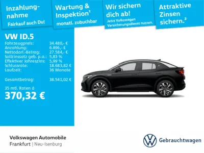 Gebraucht VW ID.5 Pro Performance 150 kW (204 PS) 2023 Schwarz SUV