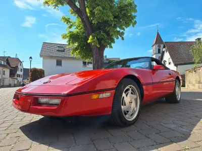 Second-hand Corvette C4 247 CP (181 kW) 1989 Roșu Cabrio