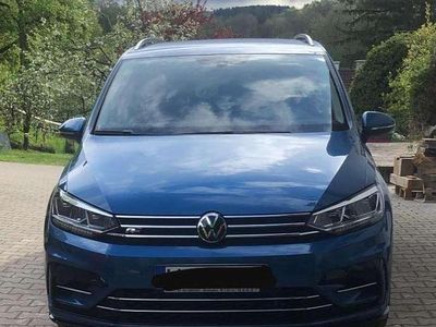 Gebraucht VW Touran R-line 150 PS (110 kW) 2021 Blau Van / Kleinbus