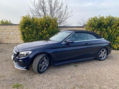 Gebraucht Mercedes C200 AMG line 184 PS (135 kW) 2017 Blau Cabrio