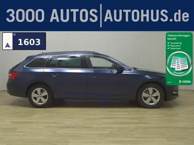 Second-hand Skoda Superb Ambition 150 CP (110 kW) 2022 Albastru Break