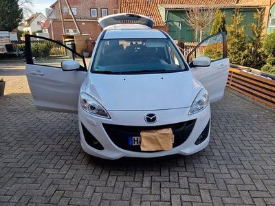 Gebraucht Mazda 5 Center-Line 116 PS (85 kW) 2011 Weiß Van / Kleinbus