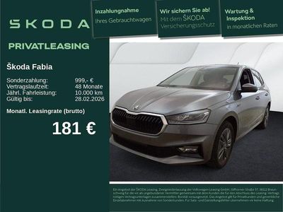 Graphitegrau metallic Gebraucht 2025 Skoda Fabia Tour Limousine | 20.430 € (Fairer Preis)