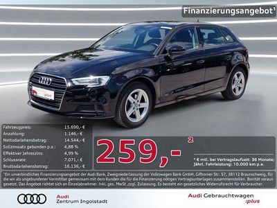 Brillantschwarz Gebraucht 2020 Audi A3 Sportback g-tron Design Kleinwagen | 15.690 €