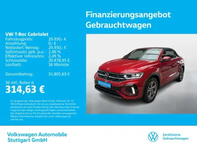 Gebraucht VW T-Roc Cabriolet R-line 150 PS (110 kW) 2025 Rot Cabrio