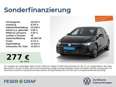 Grenadillschwarz metallic Gebraucht 2024 VW Golf Edition Limousine | 28.640 € (Fairer Preis)