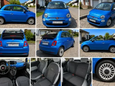 Gebraucht Fiat 500C Mirror 69 PS (50 kW) 2017 Blau Cabrio