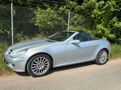Gebraucht Mercedes SLK200 163 PS (119 kW) 2005 Silber Cabrio