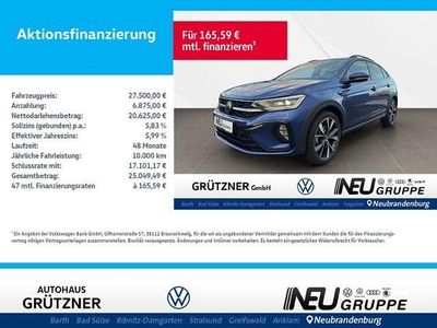 Gebraucht VW Taigo R-line 110 PS (80 kW) 2024 Blau SUV