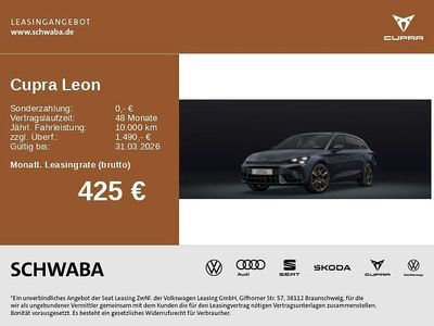 Neu Cupra Leon VZ 333 PS (244 kW) 2026 Grau Limousine