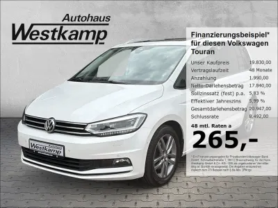 Gebraucht VW Touran IQ Drive 116 PS (85 kW) 2019 Weiß Van / Kleinbus