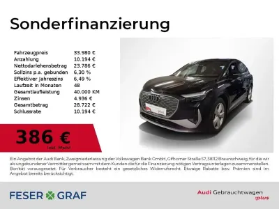 Gebraucht Audi Q4 Sportback e-tron S-Line 219 kW (299 PS) 2023 Mythosschwarz metallic SUV