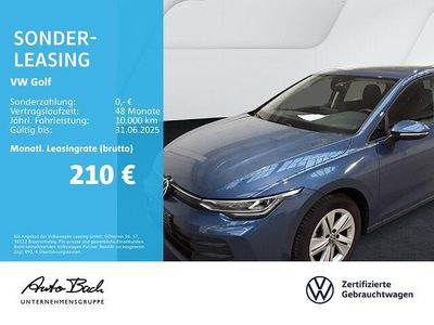 Gebraucht VW Golf VIII Life 116 PS (85 kW) 2024 Blau (anemonenblau metallic) Limousine