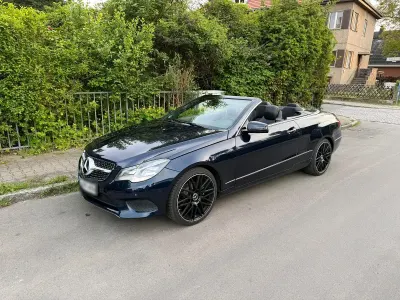 Brugt Mercedes E220 AMG 170 HK (125 kW) 2014 Blå Cabriolet