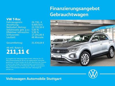 Second-hand VW T-Roc Life 150 CP (110 kW) 2025 Argintiu SUV