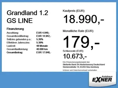 Gebraucht Opel Grandland X GS Line 131 PS (96 kW) 2023 Kontrast grau SUV